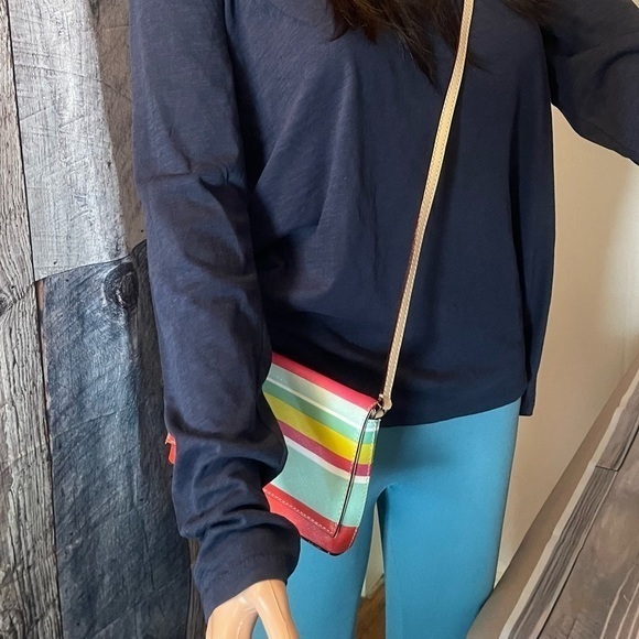 Kate Spade♠️ Multicolor striped crossbody - Eye Catching Crossbody - Picture 2 of 12